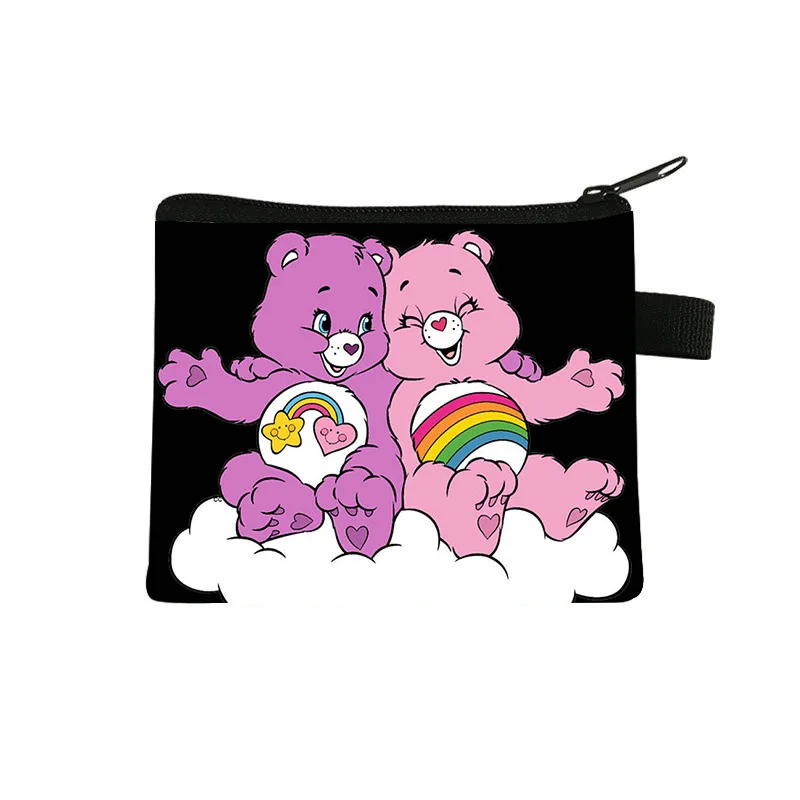 Anime Bear Coin Purse Kawaii Wallet Cute Angel Storage Bag Cartoon Children Zipper Card Bag Toy Gifts