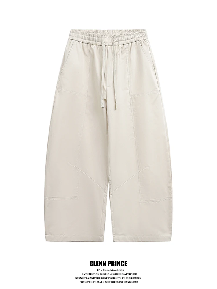 

Loose Casual Pants Men's Wide Leg Knife Jeans Lazy Loose Couples Match Cotton Straight Tube Casual Pants