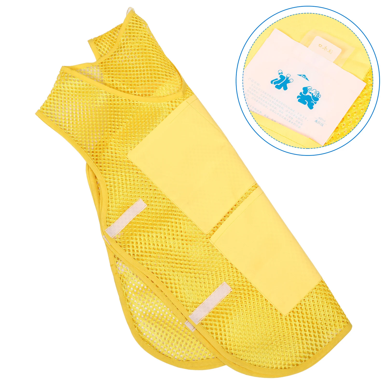 

1 комплект охлаждающего жилета со льдом, длительный эффект охлаждения, легкий портативный летний жилет, необходимый для санитарно-гигиенических работников