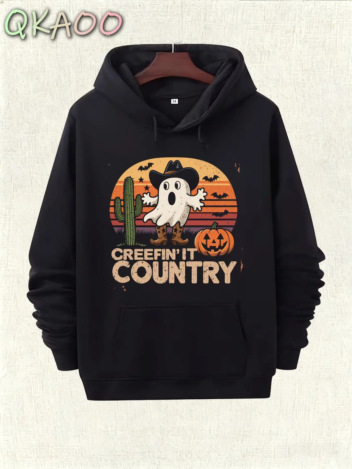 250th Anniversary Celebration Creefin It Country Ghost Denim Tooling Hoodie, Ultra Soft Breathable Pullover, Long Sleeve Sweater with Kangaroo Pocket - The Perfect Gift for Halloween, Fall, Birthdays, Parties, Families and Friends