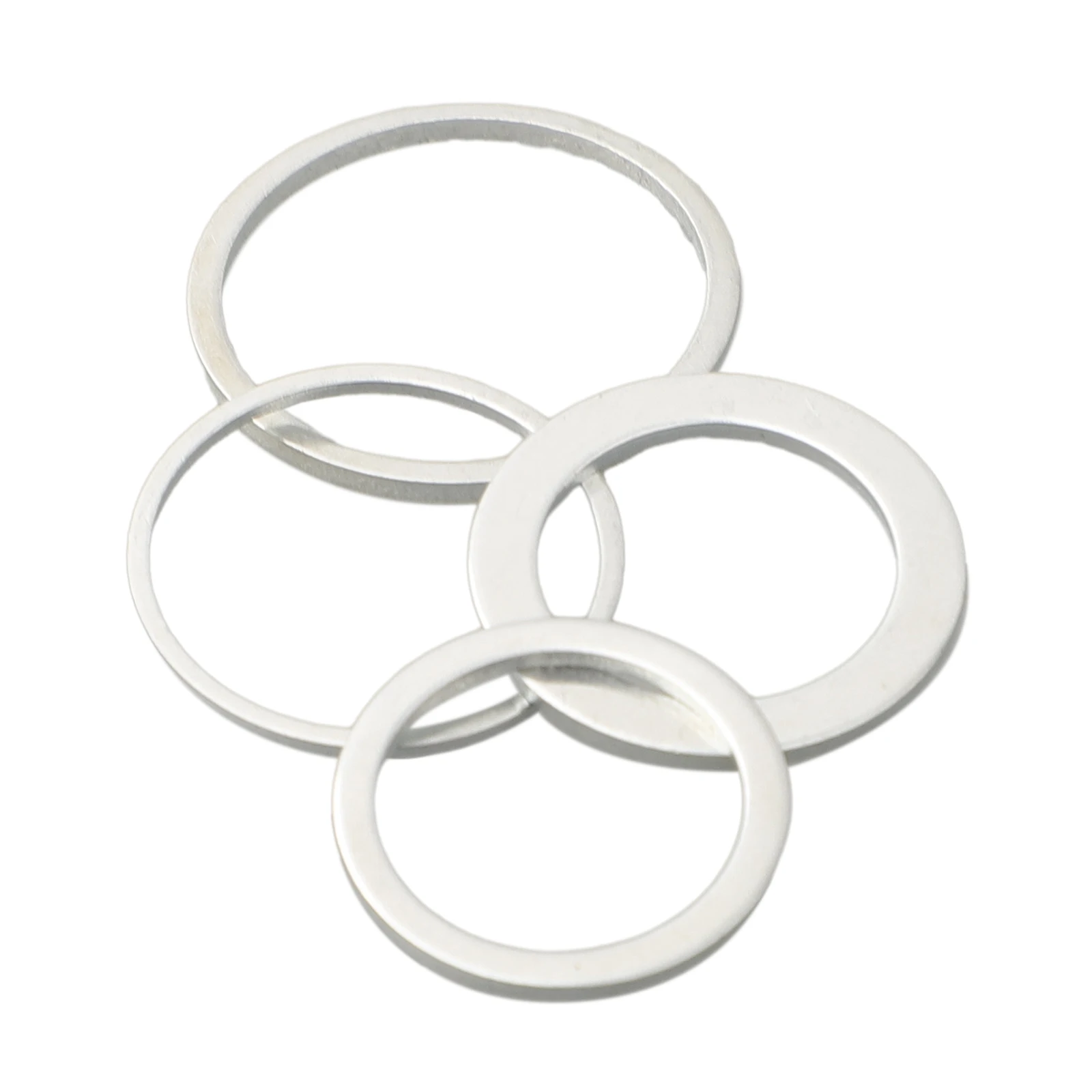 Anillo de sierra Circular, 4 tamaños, 4 piezas, juego de repuesto de Metal de alta calidad, plateado, hoja de sierra Circular portátil, útil