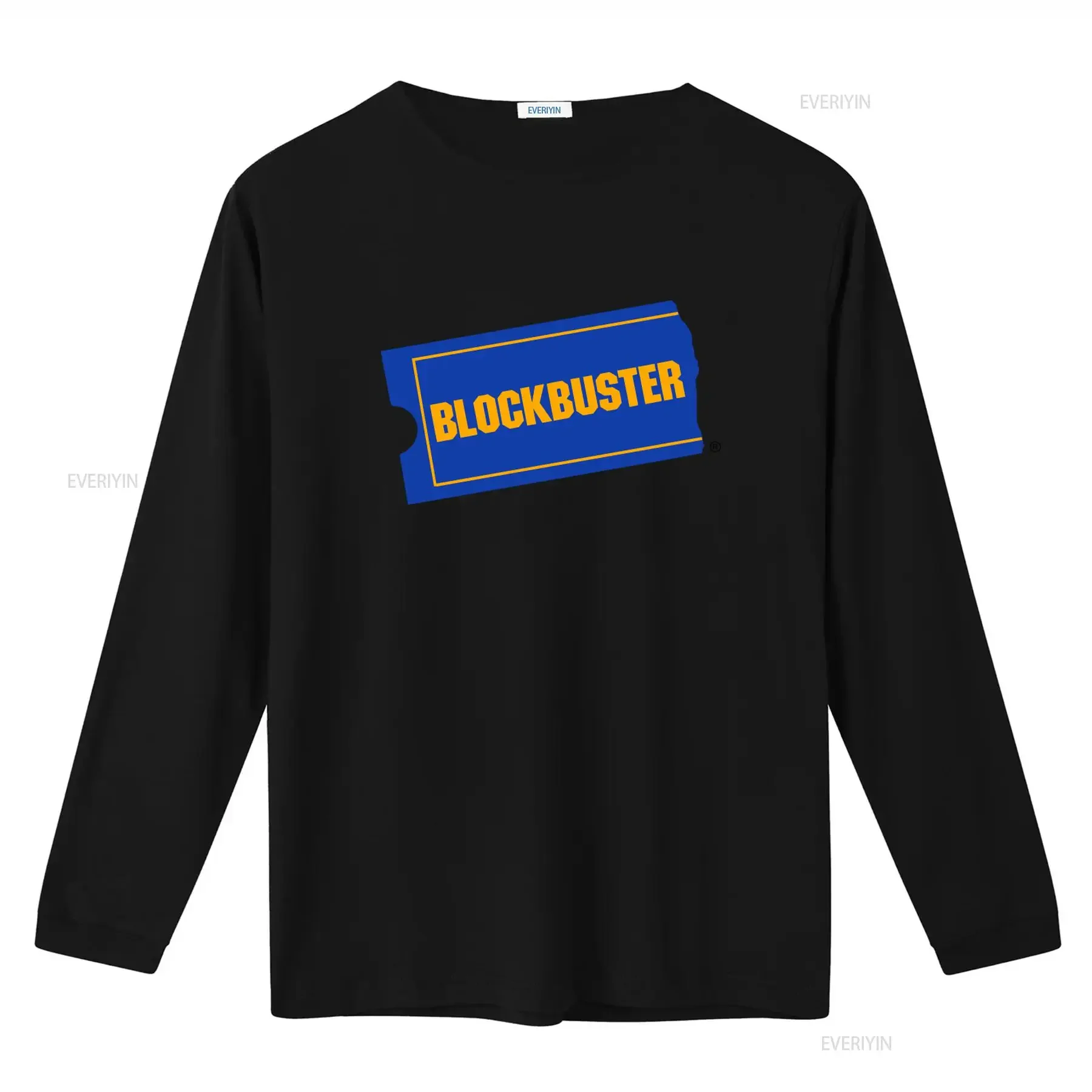 Blockbuster Classic Design T Shirt for Men and Women Retro Movie Ticket Style Print vintage Washed homme Unisex streetwear