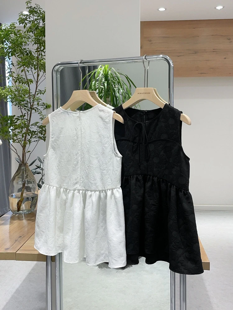 

Brand RALaa Spring 2025 Svel irt True to Size Korean Sle Straight Cut Polyester Fiber Skin Friendly Brea...