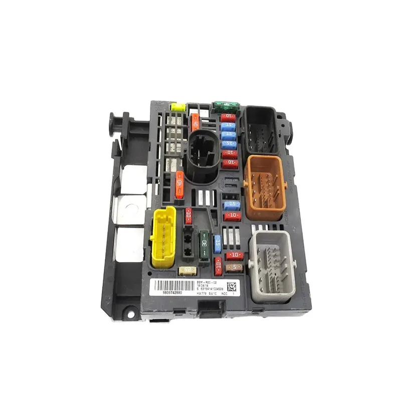 9809742880 Auto Engine Bonnet Fuse Box Unit Assembly for Peugeot 307 308 408 Citroen C4 BSM R20 9666700480 9807028780 9675879480