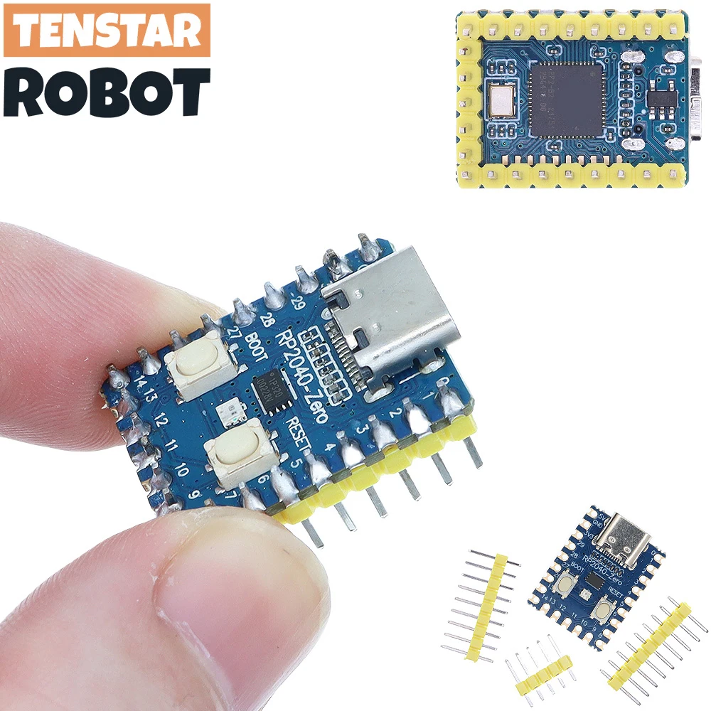 مراجعات وتحليل لوحات RP2040-Zero مع معالج ARM Cortex M0+ من AliExpress
