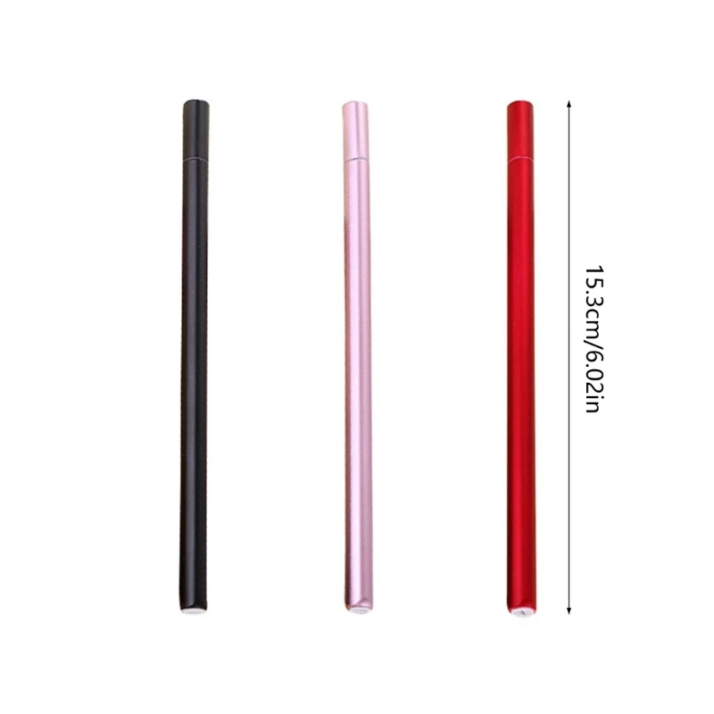 6x Metallochrome GEL ปากกา 0.5 มม.ปากกา Neutral หมึกสีดำปากกาลายเซ็นเครื่องเขียนปากกาอุปกรณ์สำนักงานโรงเรียนสำหรับเขียน Y9RF