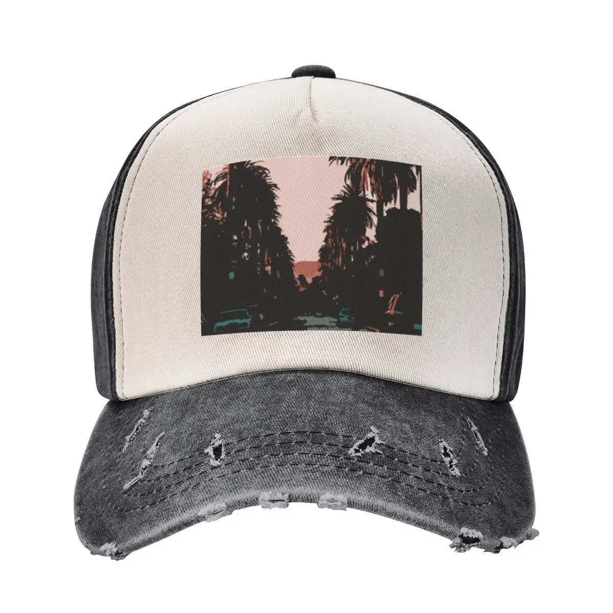 

Pastel California - Palm Trees Baseball Cap designer cap party Hat winter hats for men Women's Hats For The Sun Men's