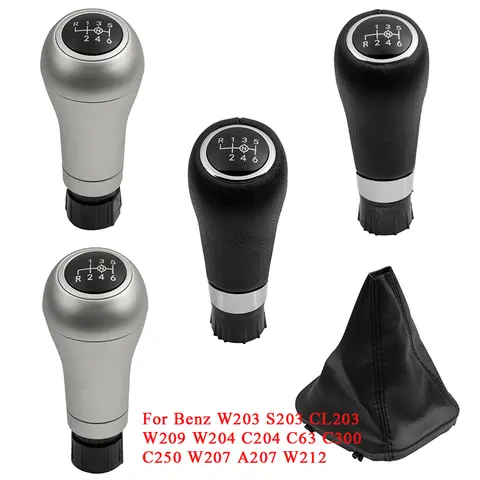 For Mercedes Benz W203 S203 CL203 W209 W204 C204 C63 C300 C250 W207 A207 W212 Car Gear Shift Knob Handle Ball Gaiter Boot Cover