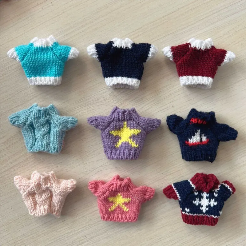 15-18cm Doll Sweaters Clothes for 1/8 BJD Doll Dress Up Cute Casual Suit Dolls Clothes Doll Accessories Toys for Gifts Kids Toys