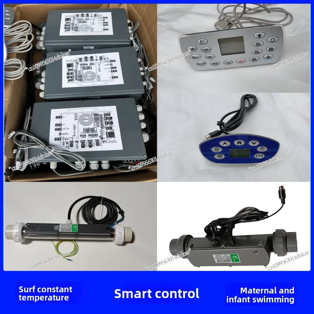 

Swimming Pool Control System Installation Box Computer Board Button Screen Display Panel Large Luxury Outdoor Pool