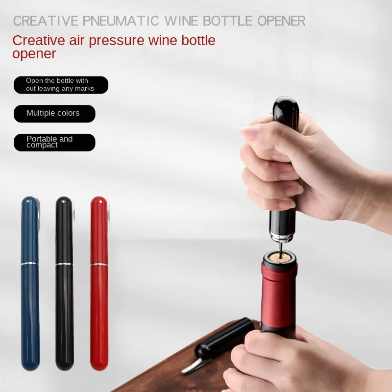 

20pcs Stainless Steel Needle Type Pneumatic Bottle Opener Pen Type Vacuum Bottle Opener Red Wine Champagne Cork Opener