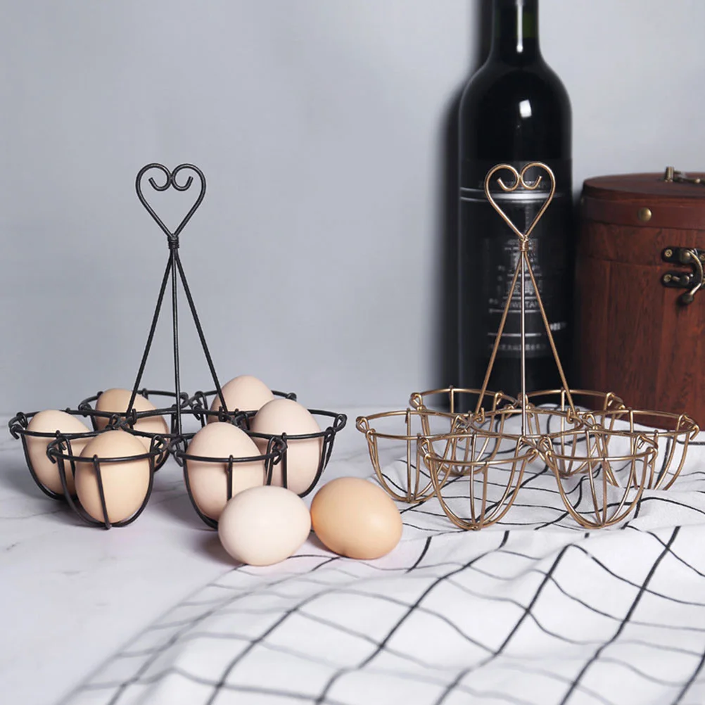 

1pc Iron Room Rack Storage Tray Stand Sturdy Kitchen Storage Display Tray Rack Egg Stand Egg Holder Holder Organizer