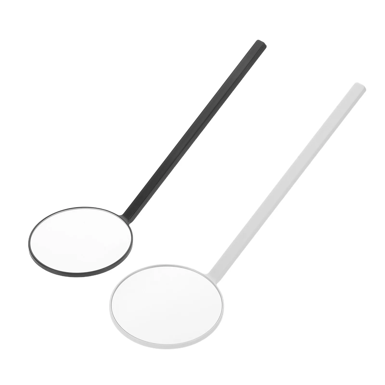 

2Pcs Makeup Mirror Lightweight Portable Lash Inspection Mirror for Eyelash Extensions Full Degree View Magnifying Tool for Salon