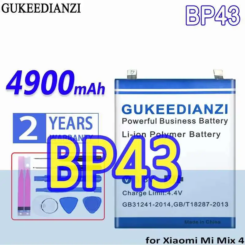 

Mobile Phone Battery 4900Mah Fast Charging For Xiaomi MI Mix 4 Mix4 BP43