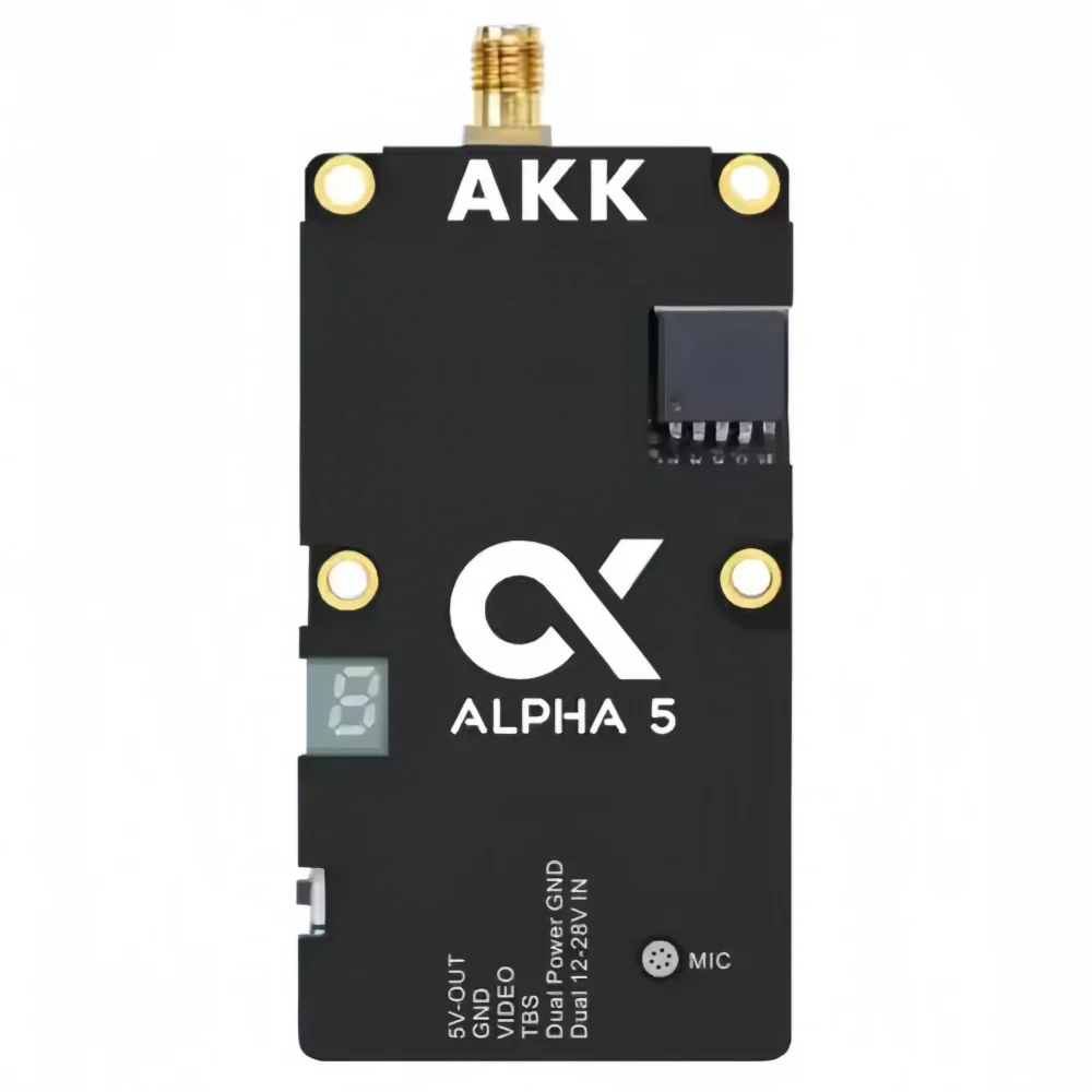 AKK Alpha 5 5W 5.8GHz FPV VTX Video Transmitter for Drones – Ultra Wideband, Antenna Included
