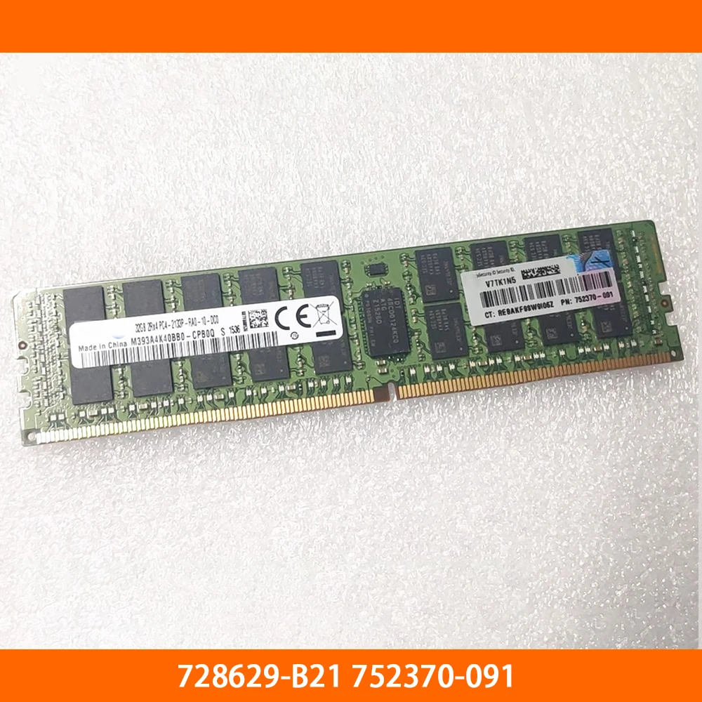 

1PCS Server Memory 728629-B21 752370-091 32GB DDR4 2133 2RX4 PC4-2133 Fully Tested