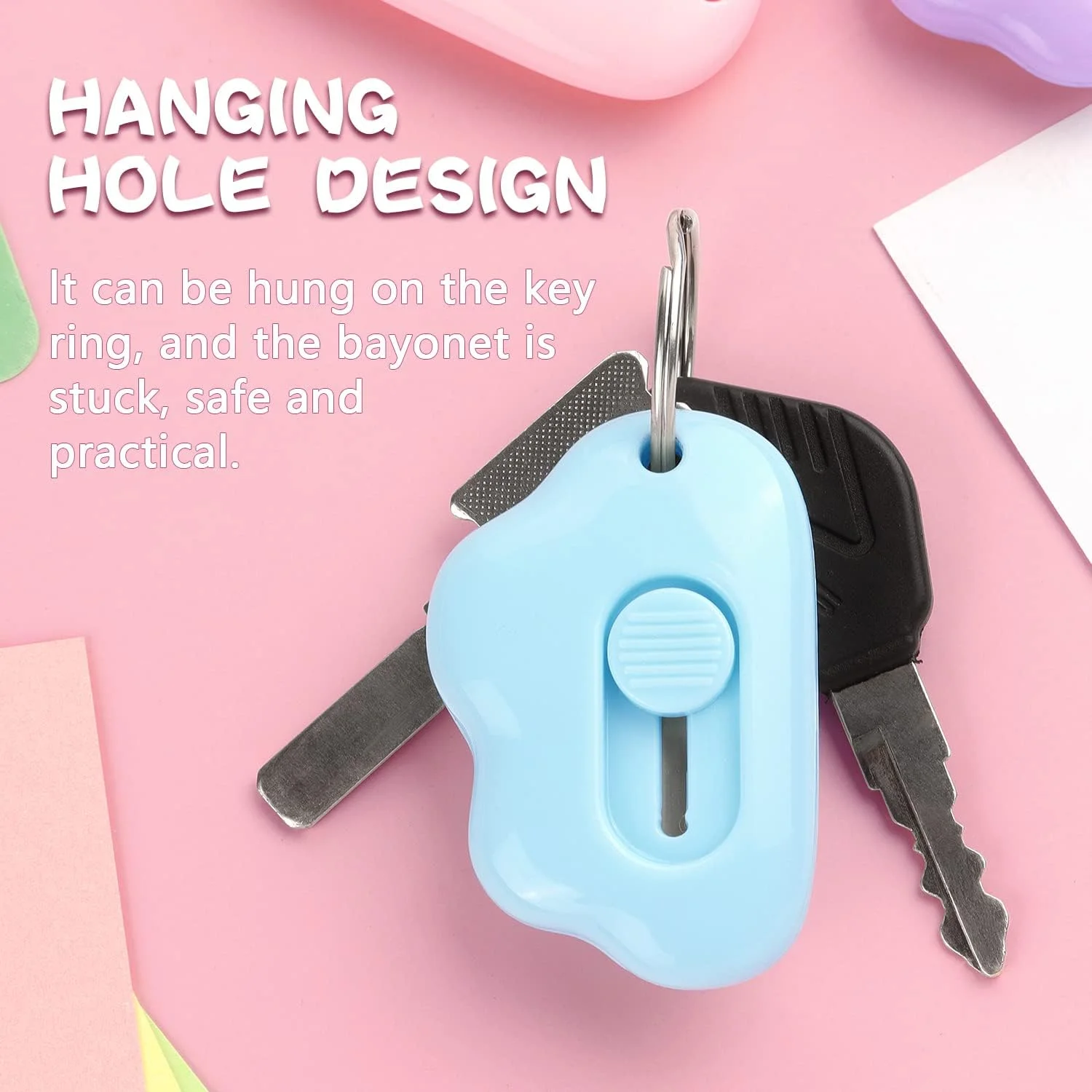 Cloud Retractable Letter Opener Envelope Slitter, Package Opener for Envelope Mail Letter  Paper DIY Projects, 6 Pack