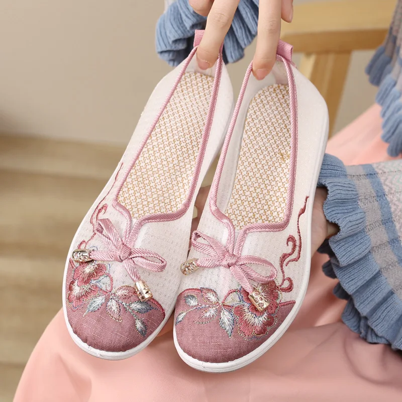 

Туфли женские летние на мягкой подошве, повседневные лоферы, Нескользящая дышащая сетчатая обувь для прогулок, без застежки, на платформе