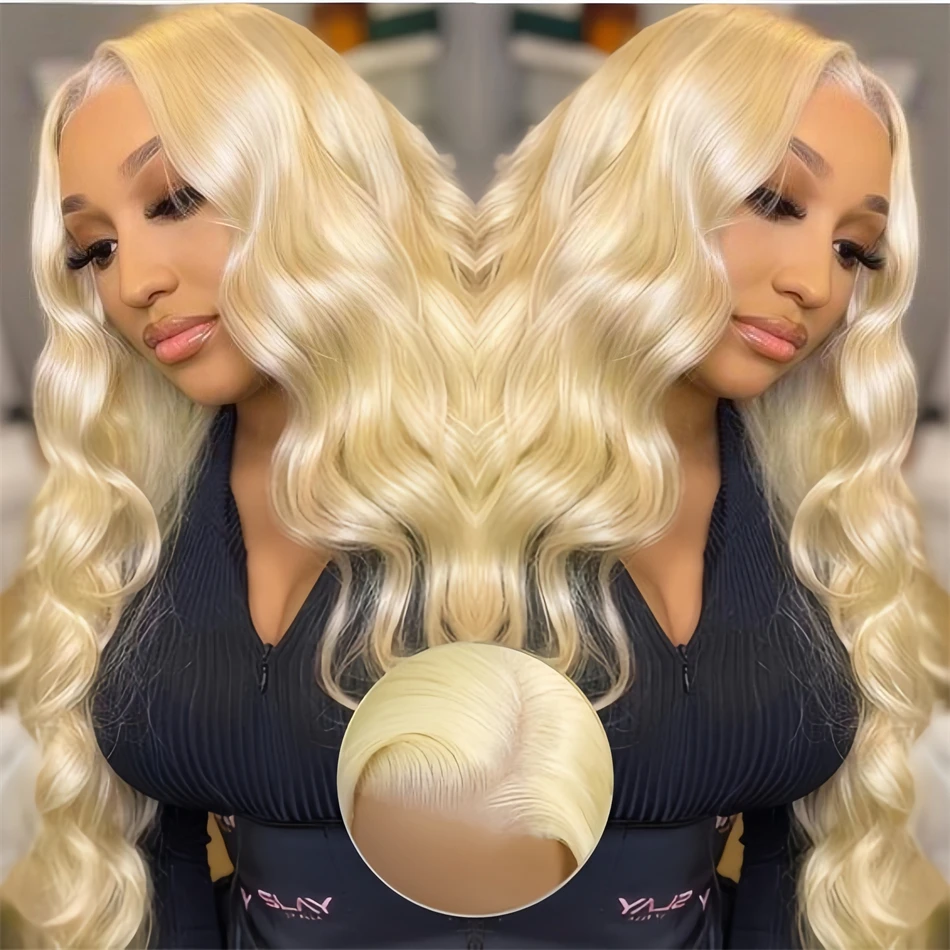 Cheap 200 Density Blonde 613 Color Brazilian Body Wave Wig 100% Human Hair 13x6 Hd Lace Frontal Wigs for Women on Clearance Sale