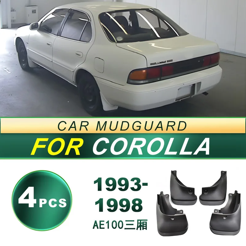 For Toyota Corolla 1993-1998 Mud Flaps Splash Guards Soft Rubber Mudguards Fender Protection Classic Car Parts
