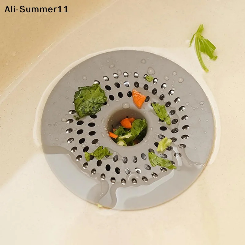 

【A6L】【Au】Silicone Drain Strainer Hair Catcher With Drain Holes Perfect For Bathroom Or Kitchen Use Shower Drain Hair Catcher