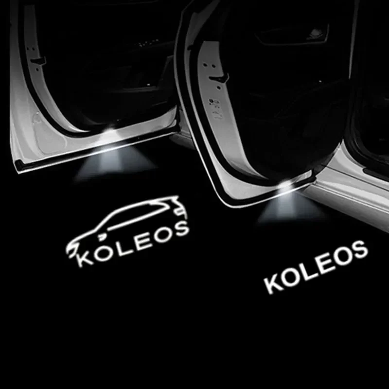 

LED Car Door Welcome Lights for Renault Koleos QM5 QM6 SM5 SM6 Ghost Shadow Light Ambient Lamp Safety Auto Decorative Accessory