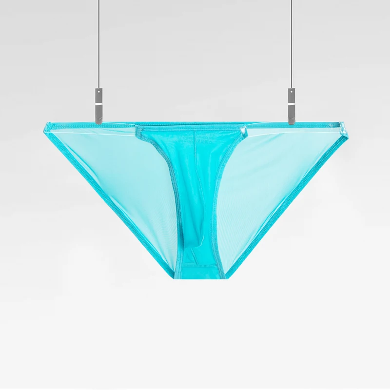 Мужское сексуальное мягкое нижнее белье, трусы с низкой талией, прозрачные сетчатые трусы 0,01, ультратонкие дышащие трусы из прозрачной сетчатой ткани