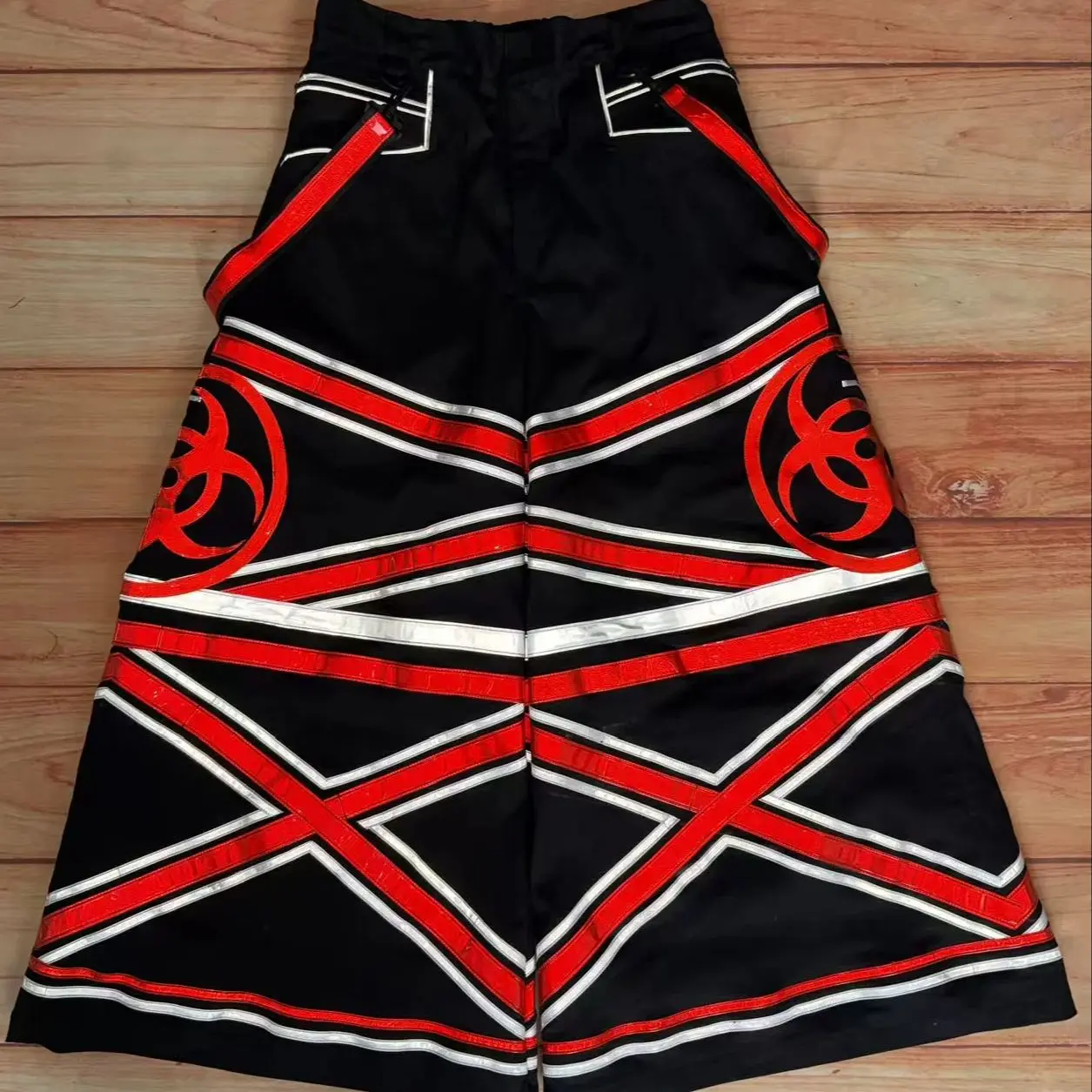 ФОТОПАТНЫЕ штаны-фата, штаны-рейв, штаны-шуфли, термоволновые штаны, рейв-экипировка, биологическая опасность C037