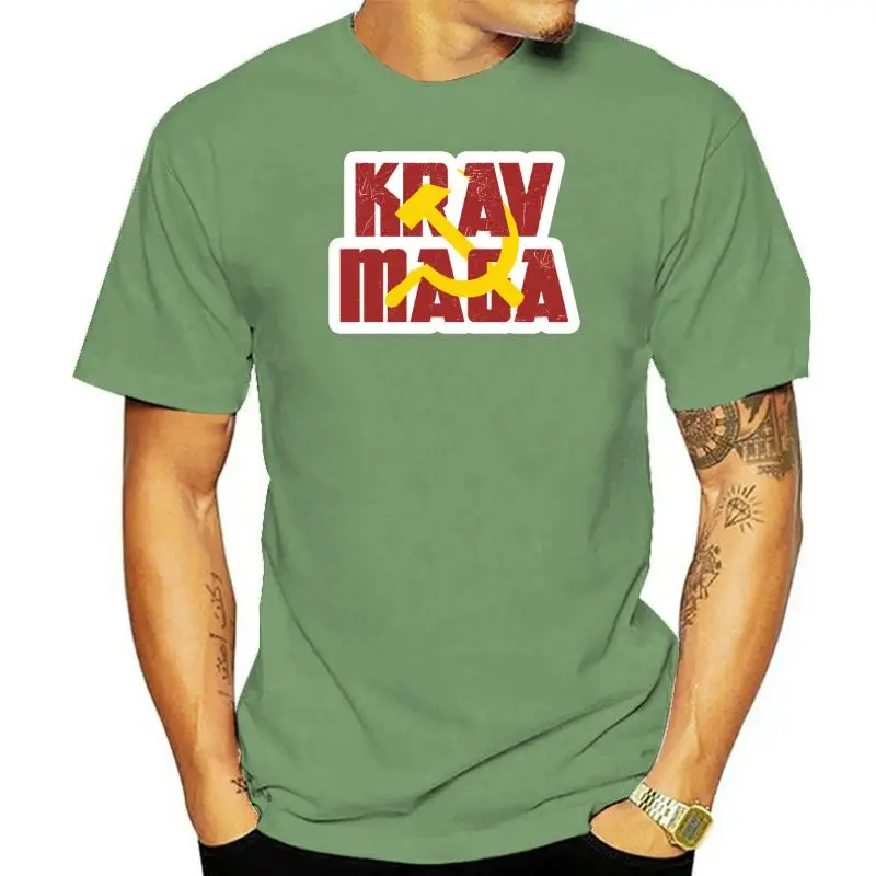 Krav Maga Russia Soviet Union T Shirt Anti-Wrinkle Spring Autumn Create Custom Tshirt Basic Solid Plus Size 3xl Letters