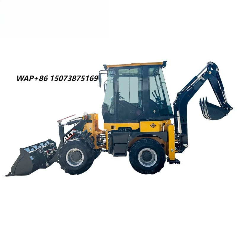 AOLITE BL35 Agricultural Mini 4 Wheel Backhoe China Excavator Loader 4x4 1 Ton Equipment Construction Pala Cargadora