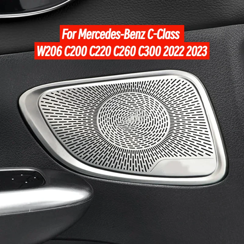 

Car Audio Speaker Cover Door Speaker Cover Horn Trim Accessories For Mercedes-Benz C-Class W206 C200 C220 C260 C300 2022 2023