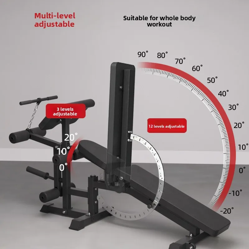 Multifunctional Dumbbell Stool Bench Press Stool High Pull-down Professional Fitness Chair Priest Stool Sit-up Assist