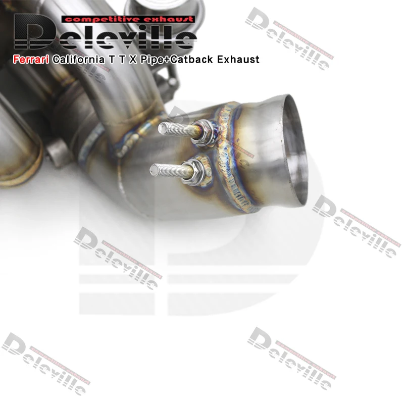 OEM Catback Exhaust System For Ferrari California T 3.9T 2012-2018 Vacuum Valve Muffler Made Of Stainless Steel view 6