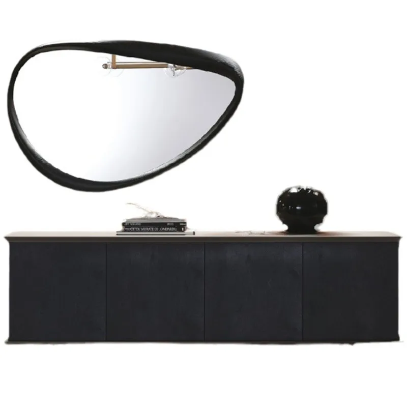 Mobile laterale da pranzo con vernice per pianoforte nordica, mobile TV moderno e semplice per soggiorno, arte del tè