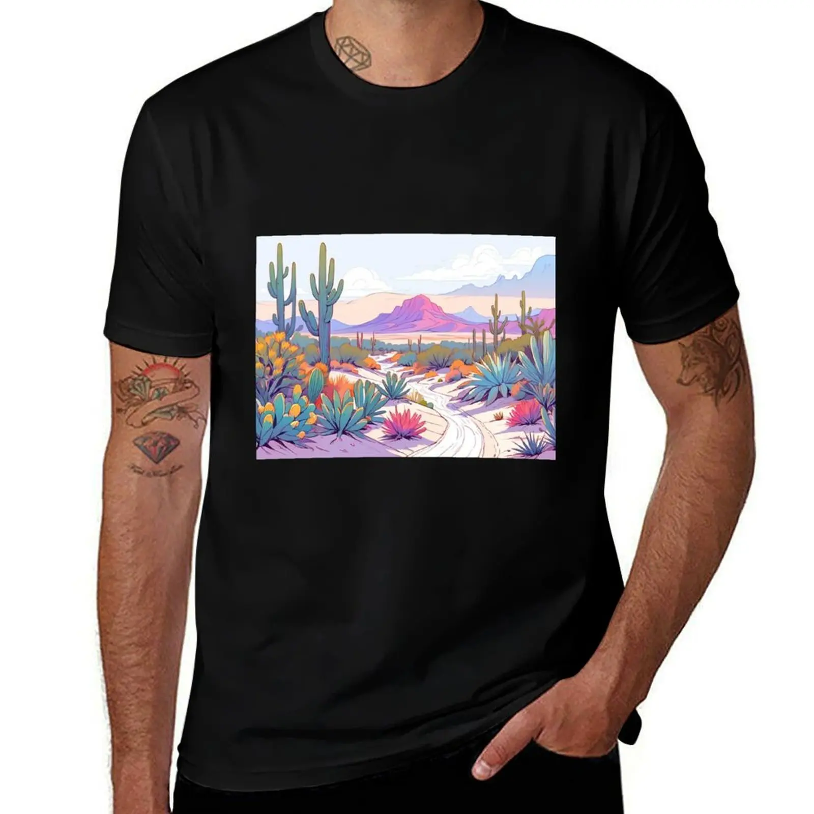 

Desert Dreamscapes T-Shirt summer clothes heavyweights hippie clothes football t shirt vintage t shirt men