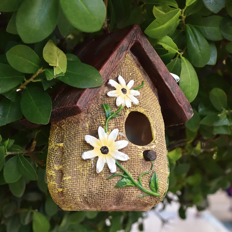 Resin Burlap Sack, Shower, Birdhouse Outdoor Crafts, Ornaments, Home Garden Balcony Sculpture Decorations Yard Patio Lawn Art