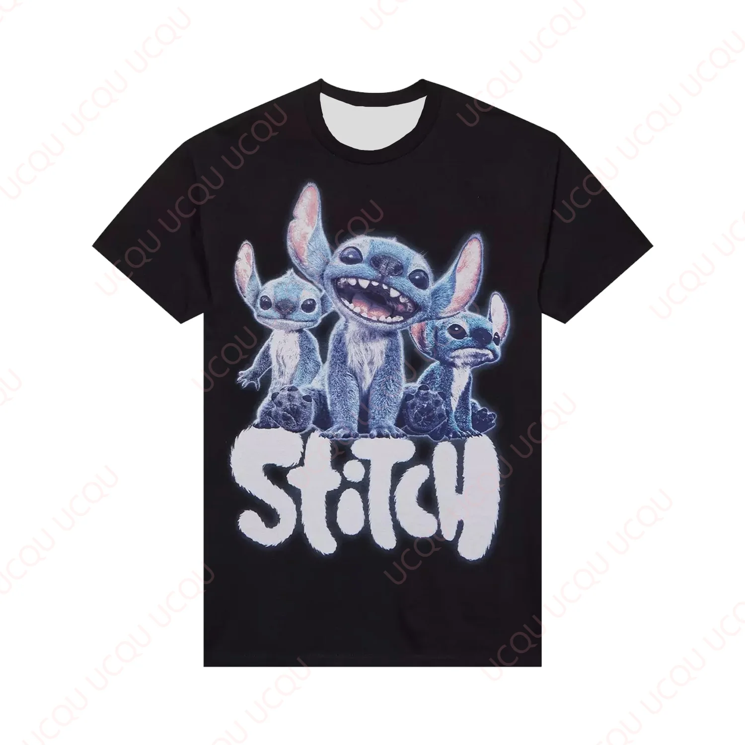 

Футболка с коллажем Disney Lilo & Stitch, новые летние топы унисекс, свободная футболка, Лидер продаж, модные повседневные футболки