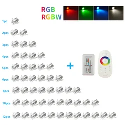 etrnLED DC12V RGB Led Spotlight Dimmable Lighting Set Waterproof Outdoor Mini Ceiling Spot Remote Control Cabinet Bathroom Sauna