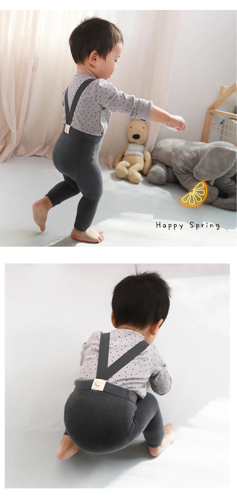 Kleinkind Baby Jungen Mädchen Träger Hosen Kinder Hohe Taille Bandage Kreuz Straped Leggings für Kleinkind Hosenträger Strumpf Baby Strumpfhosen – Detail 7