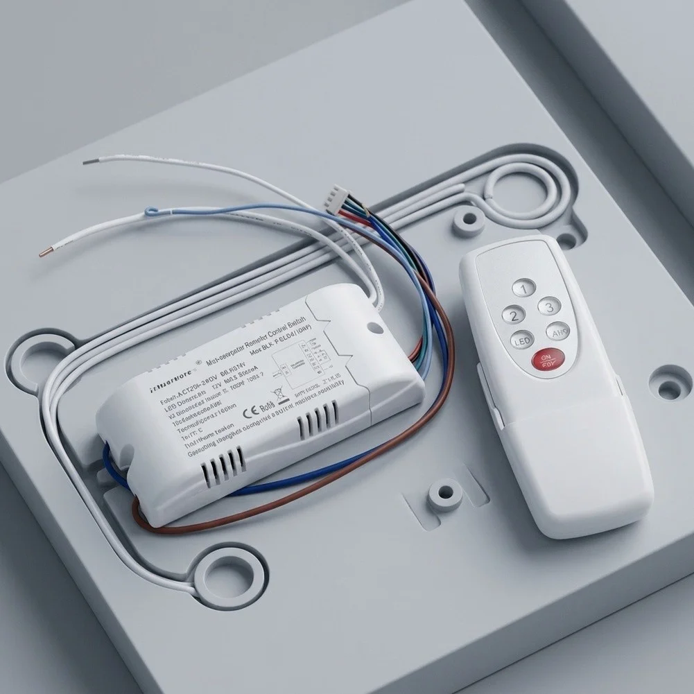 For RGB Wireless Ceiling Light with Remote Control Compatible with Standard Electrical Installations No External Hub Required
