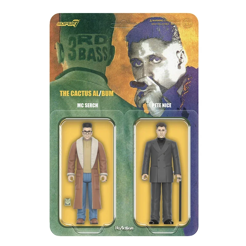 In Stock Super7 3.75 Inches The Hip Hop Third Bass ReAction Figure Toy Collection Gift Children's Holiday Gift