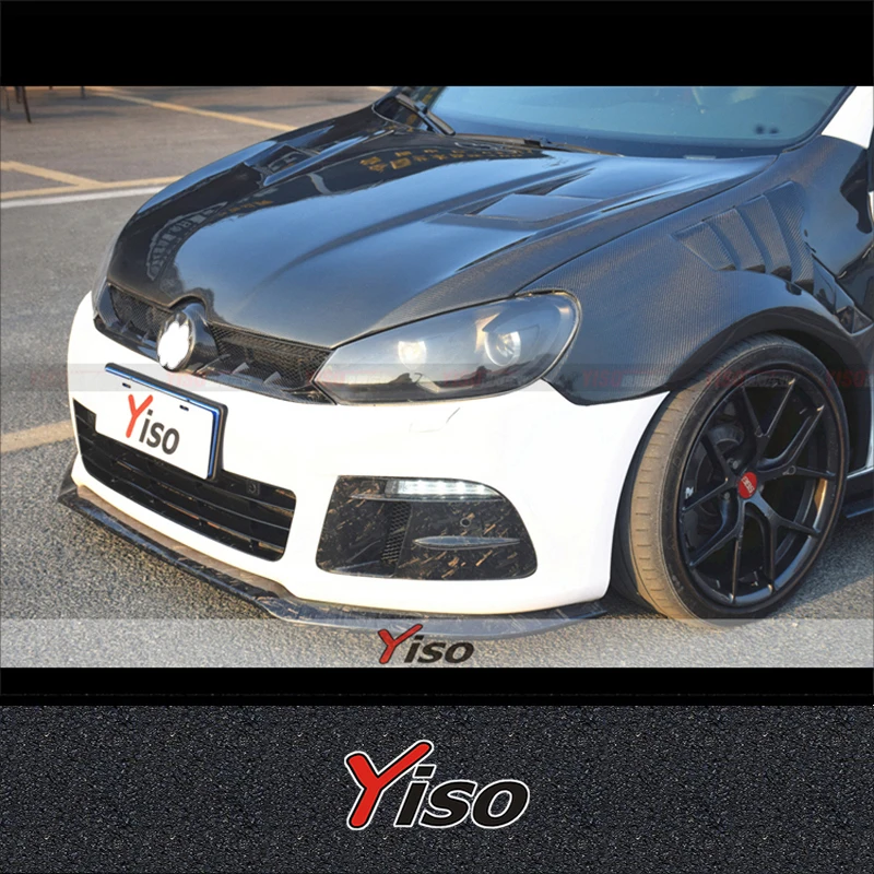 Geeignet für GOLF 6 R20 R Modifiziertes Aerodynamik-Kit GOLF 6 R20 R Carbonfaser EXOT Frontlippe