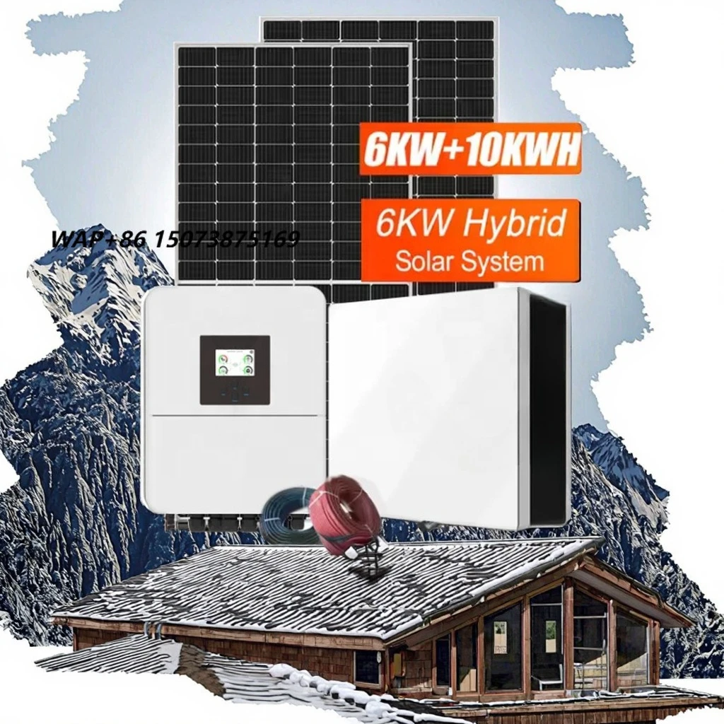 DEYE 10KW Hybrid Solar Power System Kit with Polycrystalline Silicon Inverter Battery Panels DIY Set for Home Use at Low Price