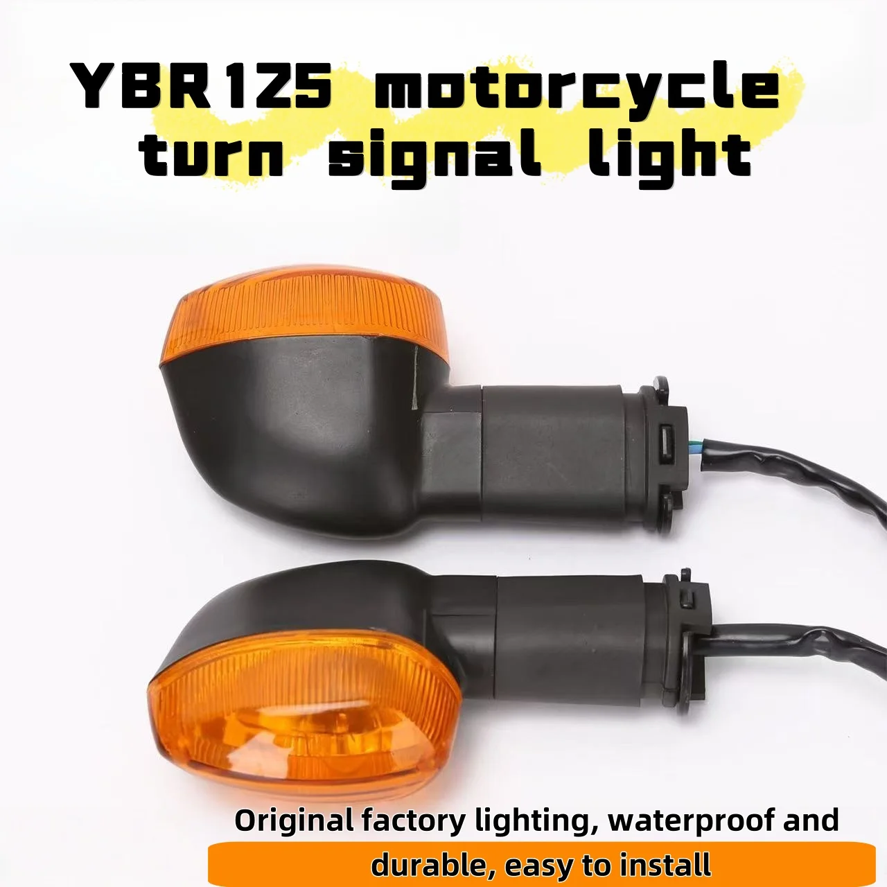 

Accesorios para motocicleta, luz intermitente, lámpara indicadora delantera/trasera ámbar para YAMAHA YBR125 YB125 YBR 125