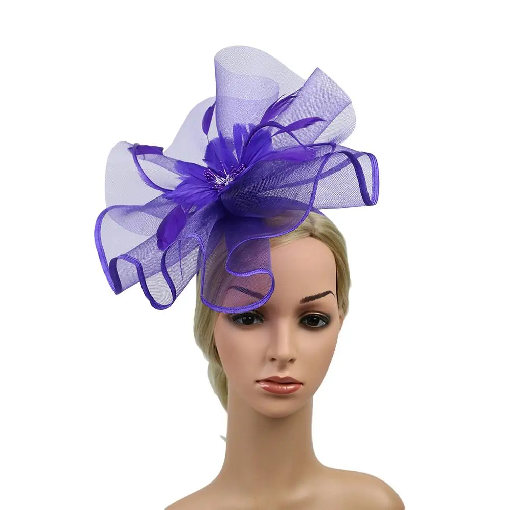 

Hair Hoop Headb Elegant Lightweight Comfortable Festivals Party Hat Hairb Premium Material Gauze Flower Design