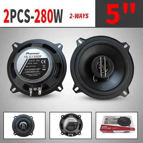 5-inch 560W (2 * 280W) 5-way General Motors coaxial car music stereo full frequency high fidelity speaker lossless installation