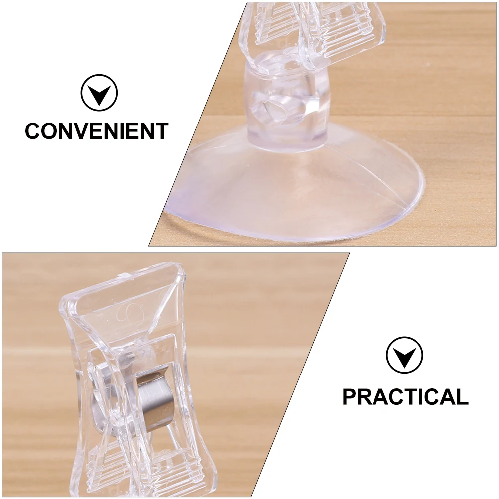 

15Pcs Fish Feed Clamp Prolongs Feeding Time Natural Eating Experience Sucker Clip for Aquarium Plastic Clip for Aquarium Feeding