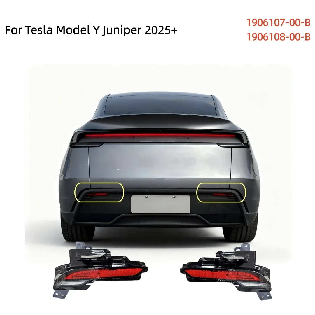 For Tesla Model Y Juniper 2025 Plus 190610700 B 190610800 B Tail Light 1pc Car Part Rear Bumper Fog Light Assembly