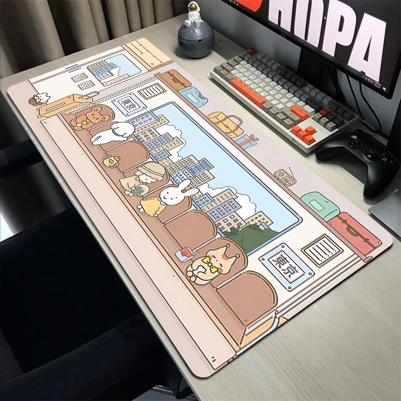 

Cartoon Animal Mousepad Gaming Mouse Pad Large Mousemat Computer Office Desk Mat Rubber Carpet Soft PC Cute Keyboard Game Pad