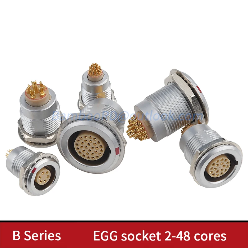 EGG.00.302 EGG.0B Złącze samozaciskowe typu push-pull ECG EHG EGG 2-pinowe 3-pinowe 4-pinowe 5-pinowe 6-pinowe 7-pinowe 9-pinowe 12-pinowe gniazdo żeńskie EEG